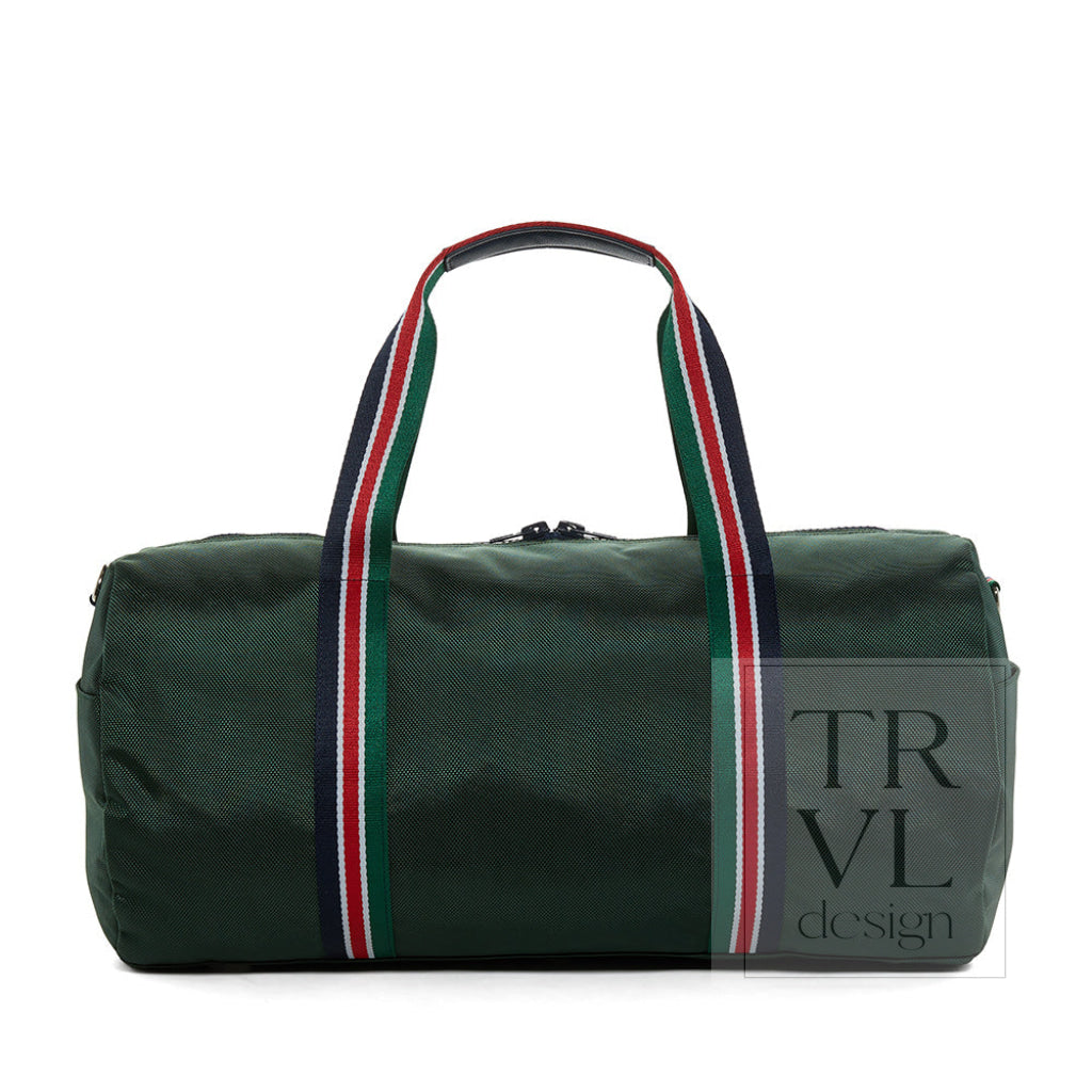 TRVL Oxford Barrel Bag - Weekend Bag Hunter Green