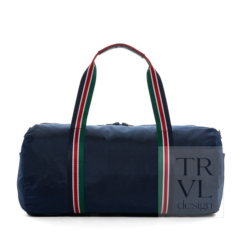 TRVL Oxford Barrel Bag - Weekend Bag Navy