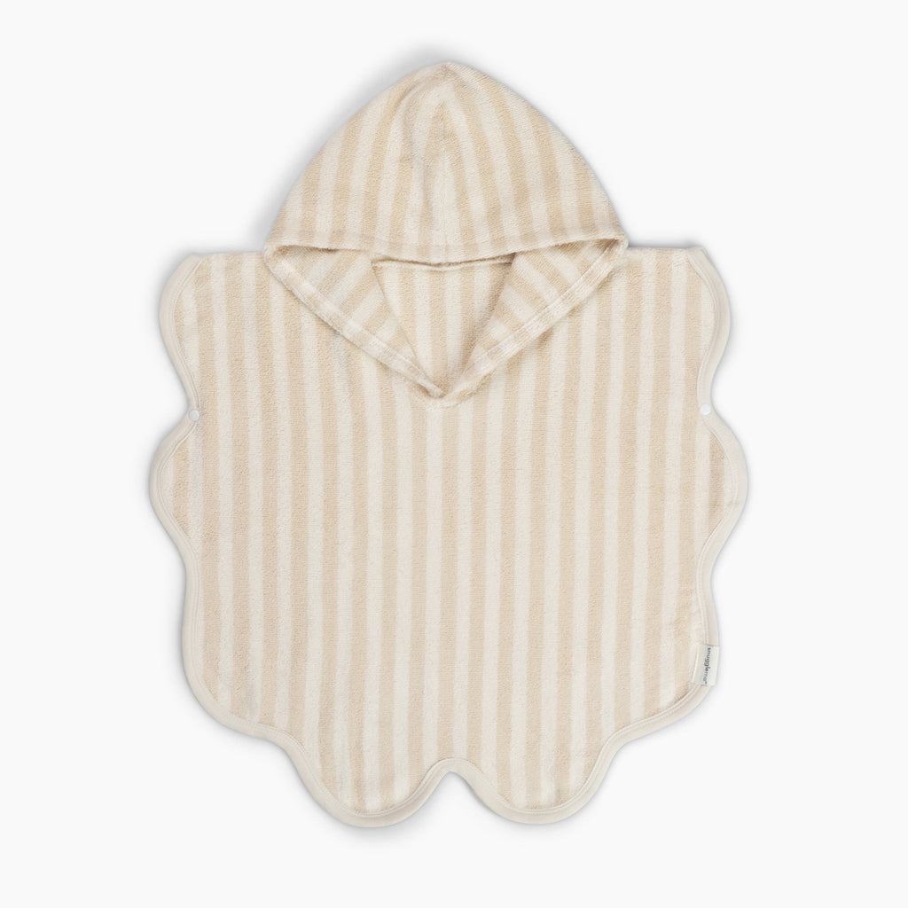 Personalized Snuggle Me Poncho Towel - Natural