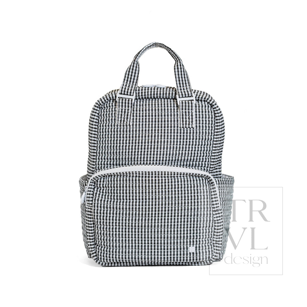 TRVL All You Need Diaper Bag - Gingham Black