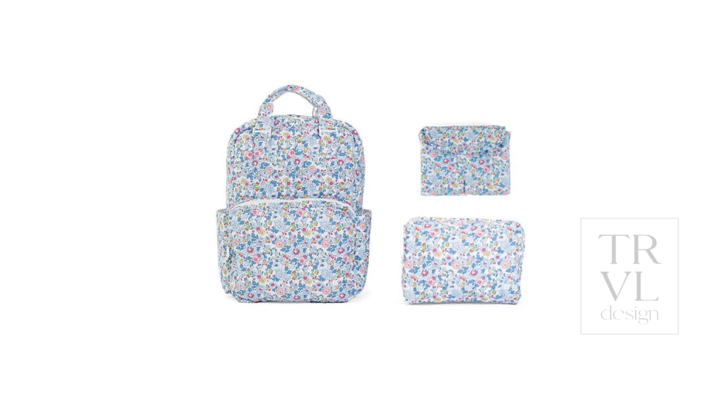 TRVL Quilted All You Need Bundle - Bridgehampton Floral + Changer Mat + Everyday (