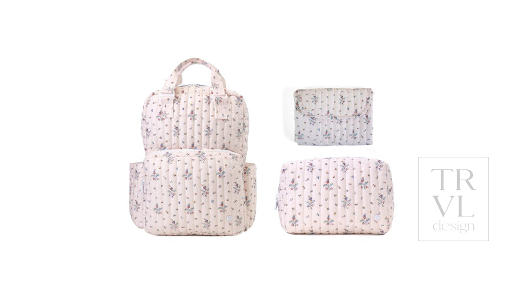 TRVL Quilted All You Need Bundle - Fleurie + Changer Mat + Everyday (