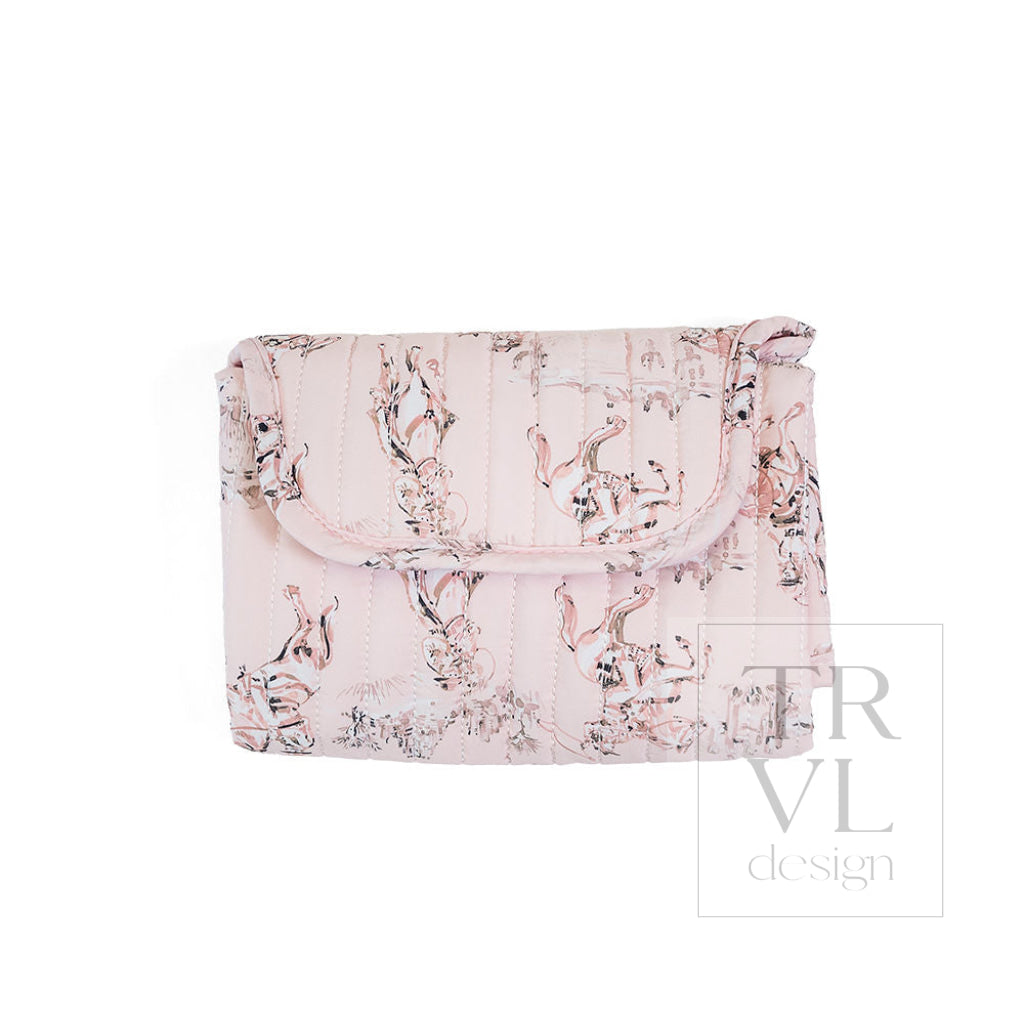 TRVL Quilted Changing Mat - Cowgirl Toile