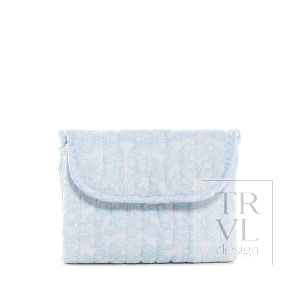 TRVL Quilted Changing Mat - Woodland Blue