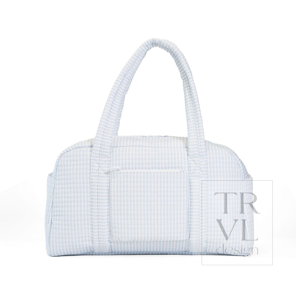 TRVL Grande Quilted Duffel - Pimlico Stripe Blue