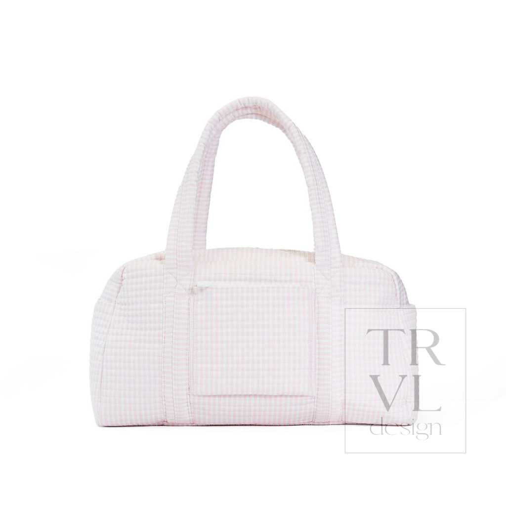 TRVL Grande Quilted Duffel - Pimlico Stripe Pink
