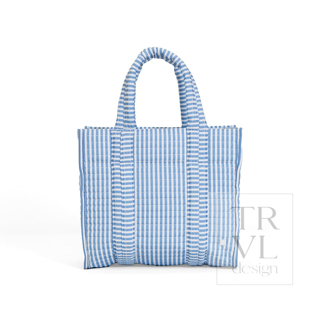 TRVL Quilted Mini Go Go Tote - Pimlico Stripe Chambray
