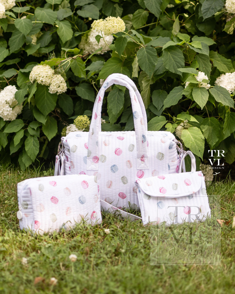 TRVL Quilted Stroller Bag - Macaron + Changer Mat + Everyday (