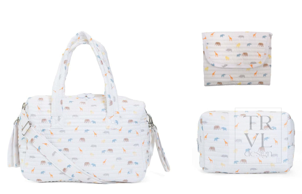 TRVL Quilted Stroller Bag - Safari + Changer Mat + Everyday (