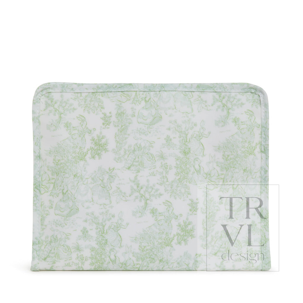 TRVL Large Roadie - Bunny Toile Green