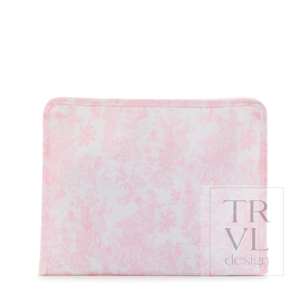 TRVL Large Roadie - Bunny Toile Pink