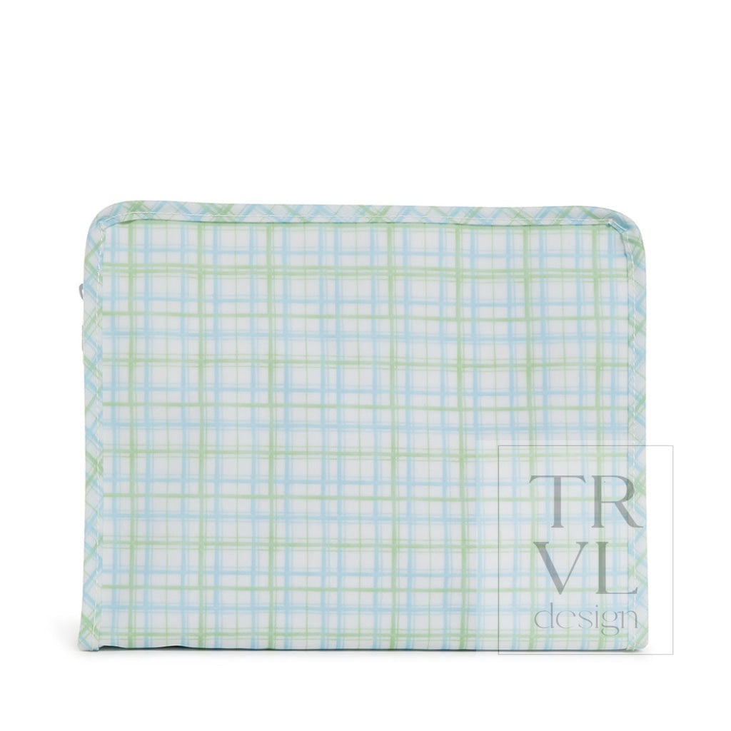 TRVL Large Roadie - Classic Plaid Green