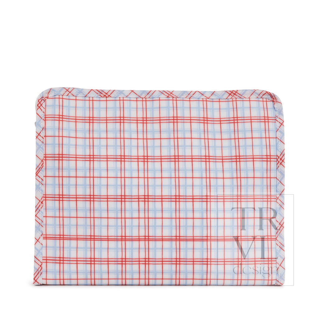 TRVL Large Roadie - Classic Plaid Red