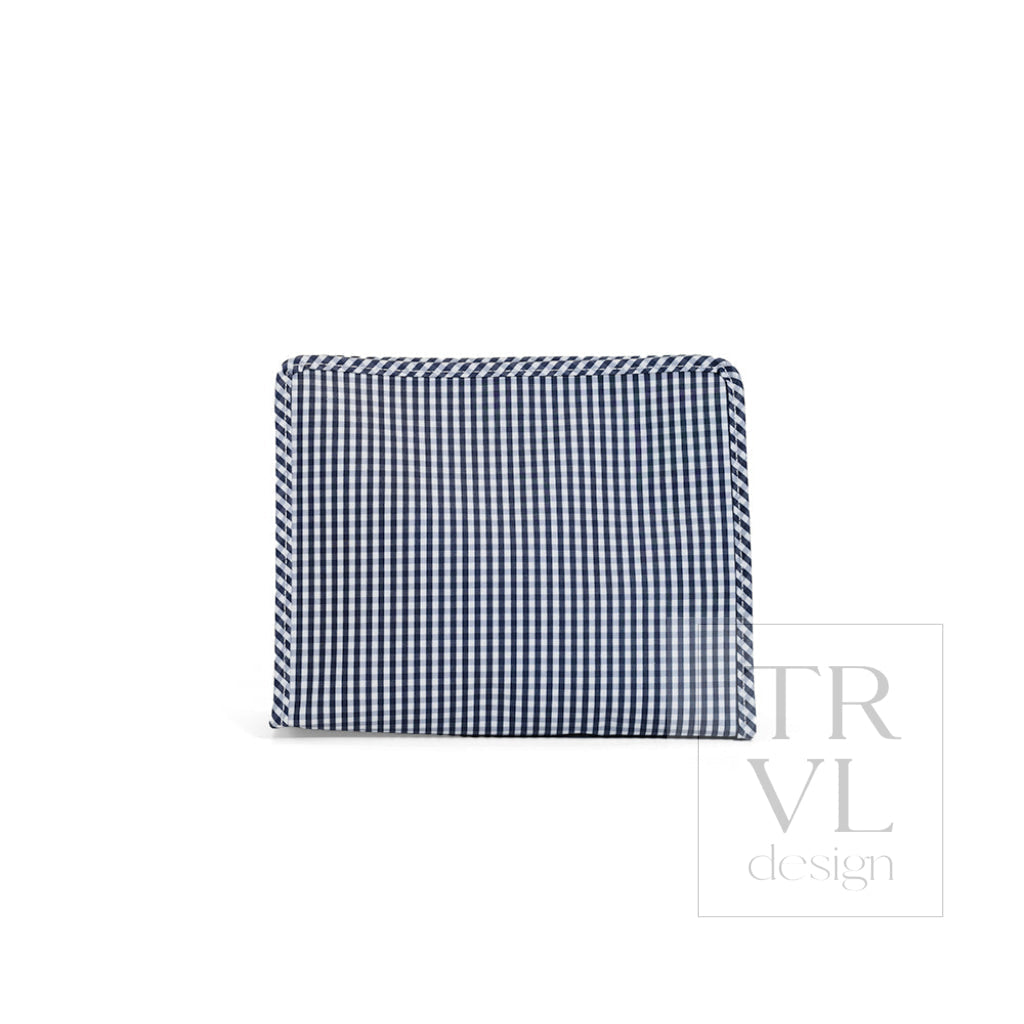 TRVL Large Roadie - Gingham Navy