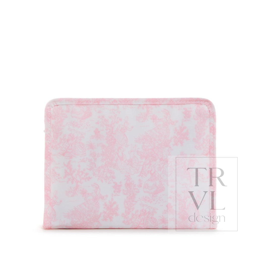 TRVL Medium Roadie - Bunny Toile Pink
