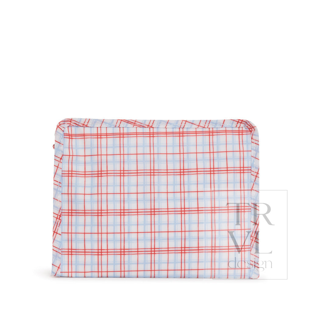 TRVL Medium Roadie - Classic Plaid Red