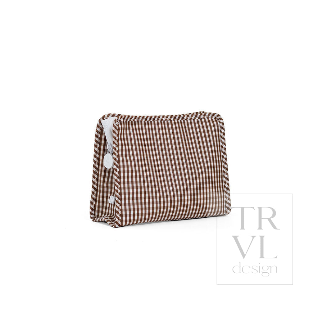 TRVL Medium Roadie - Gingham Coco