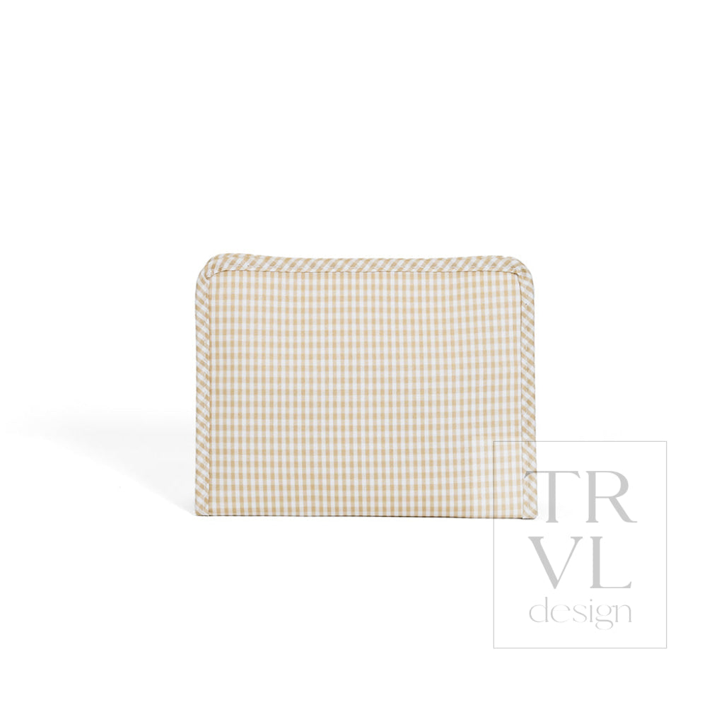 TRVL Medium Roadie - Gingham New Khaki 3