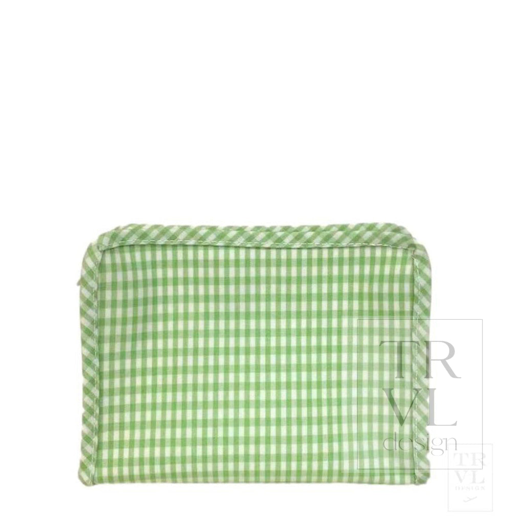 TRVL Small Roadie - Gingham Leaf2