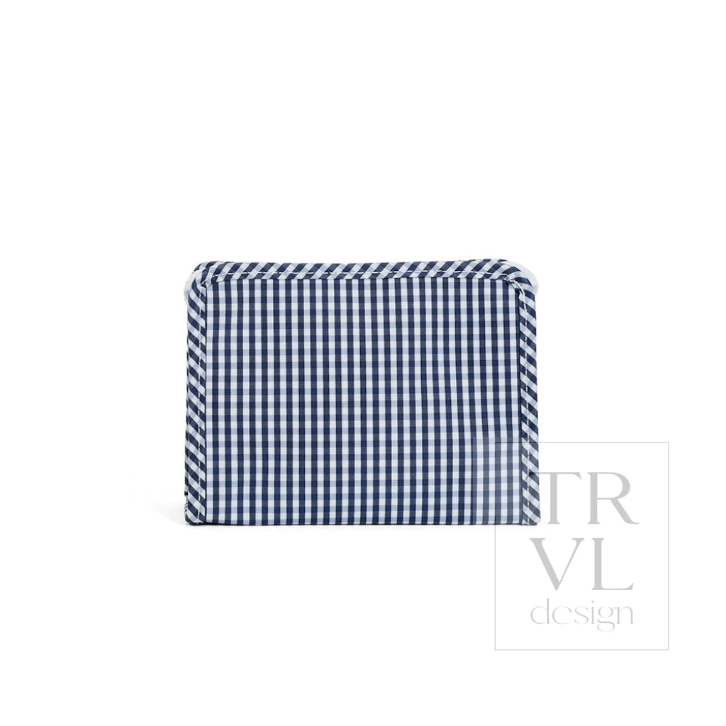 TRVL Small Roadie - Gingham Navy