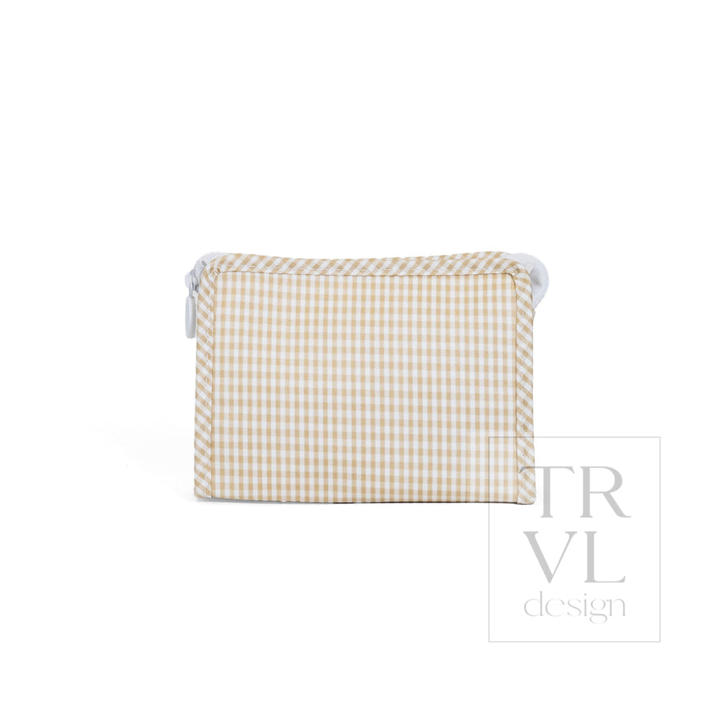 TRVL Small Roadie - Gingham New Khaki 3