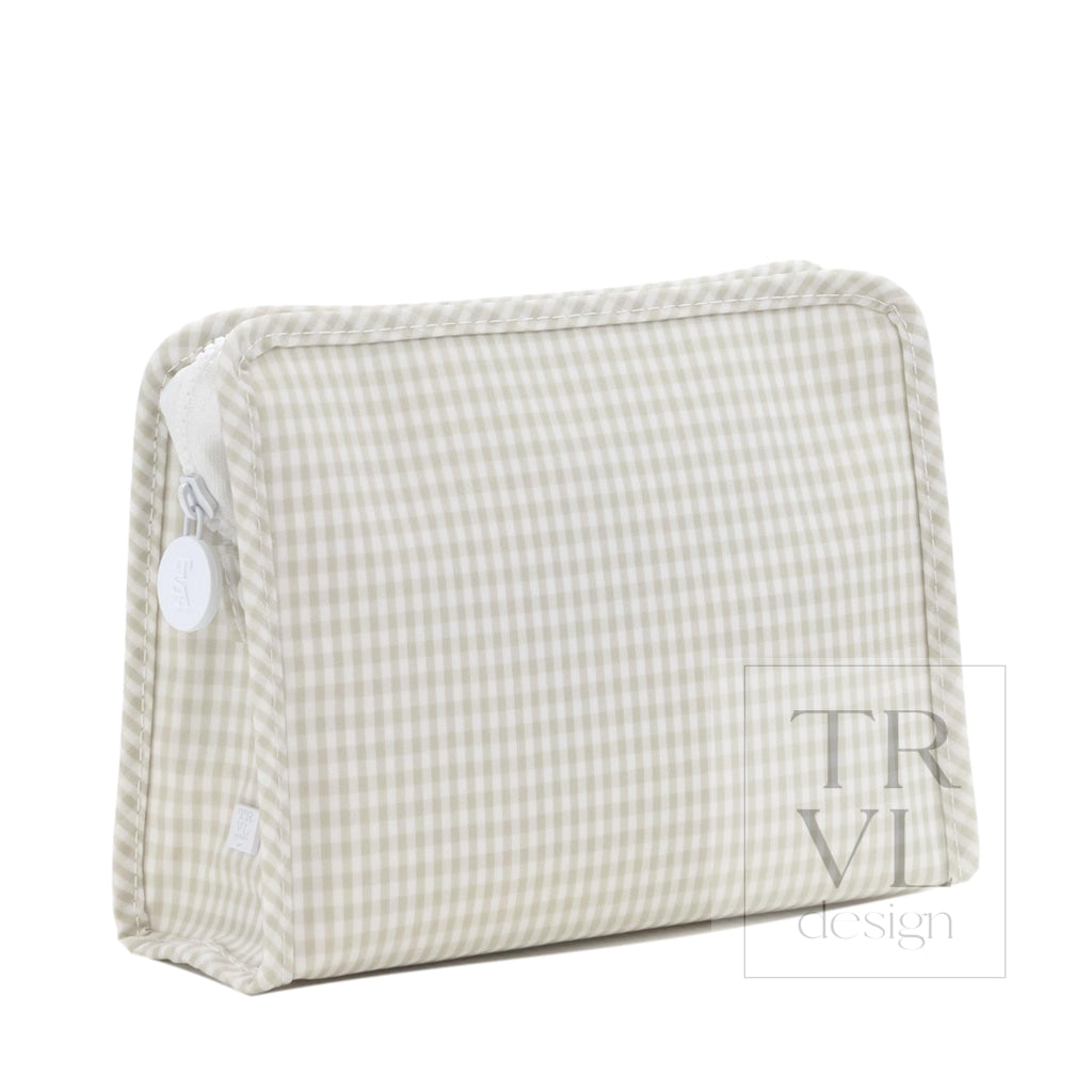 TRVL Small Roadie - Gingham Pearl Grey