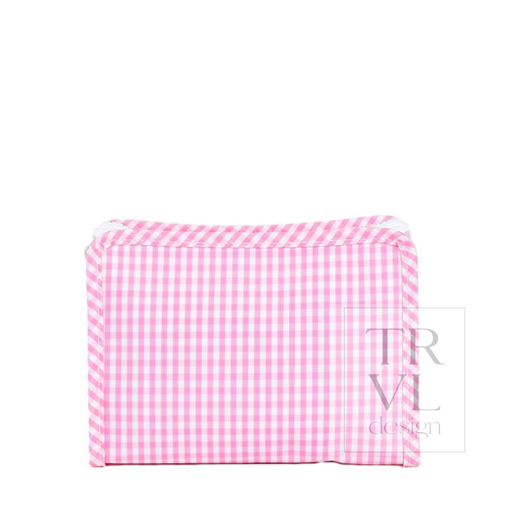 TRVL Small Roadie - Gingham Pink