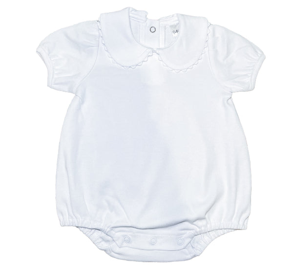 Scalloped Collar Short Sleeve Bubble — personalized example