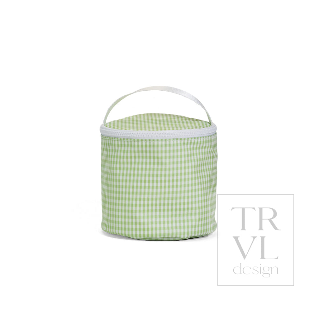 TRVL Snack Bag - Gingham Leaf2