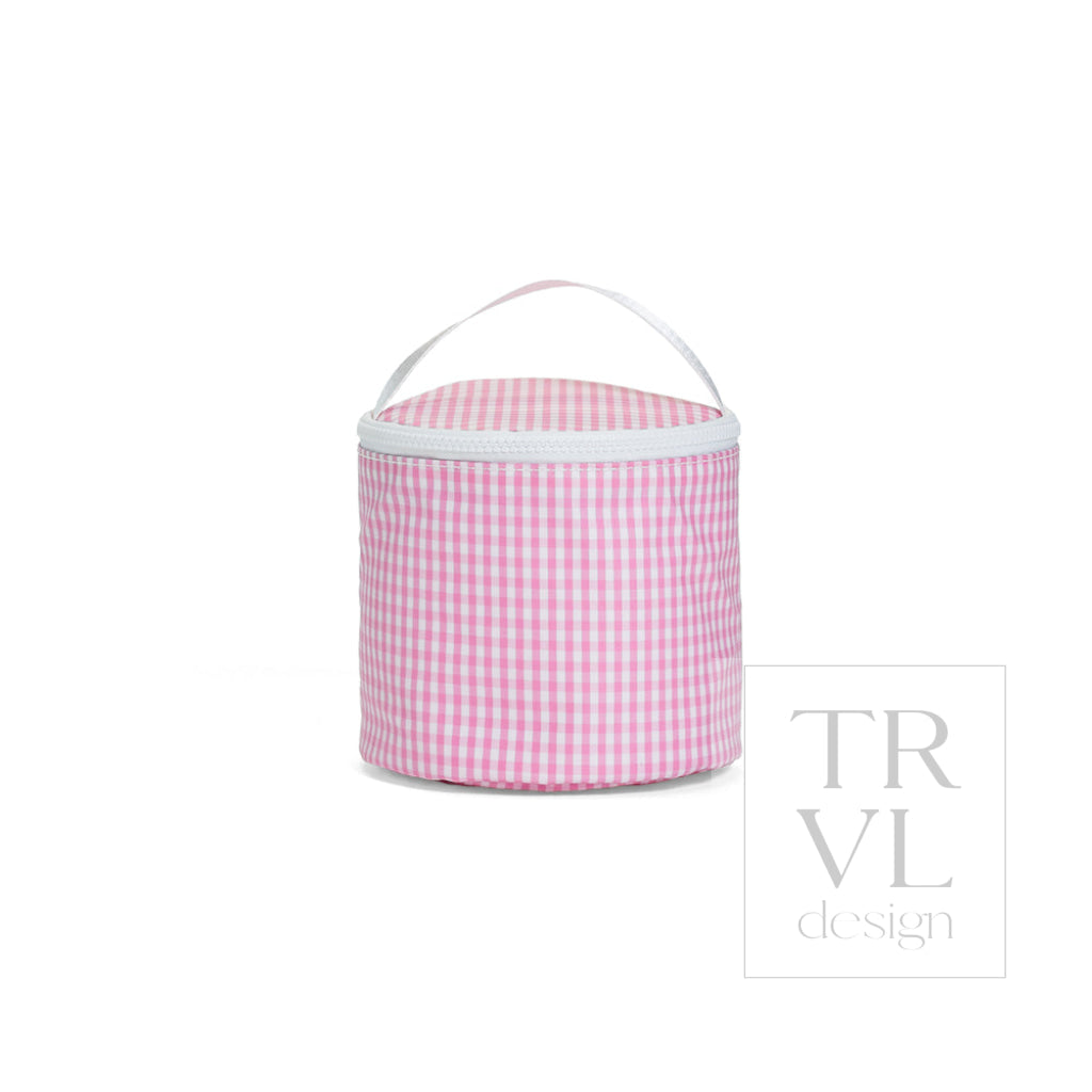 TRVL Snack Bag - Gingham Pink