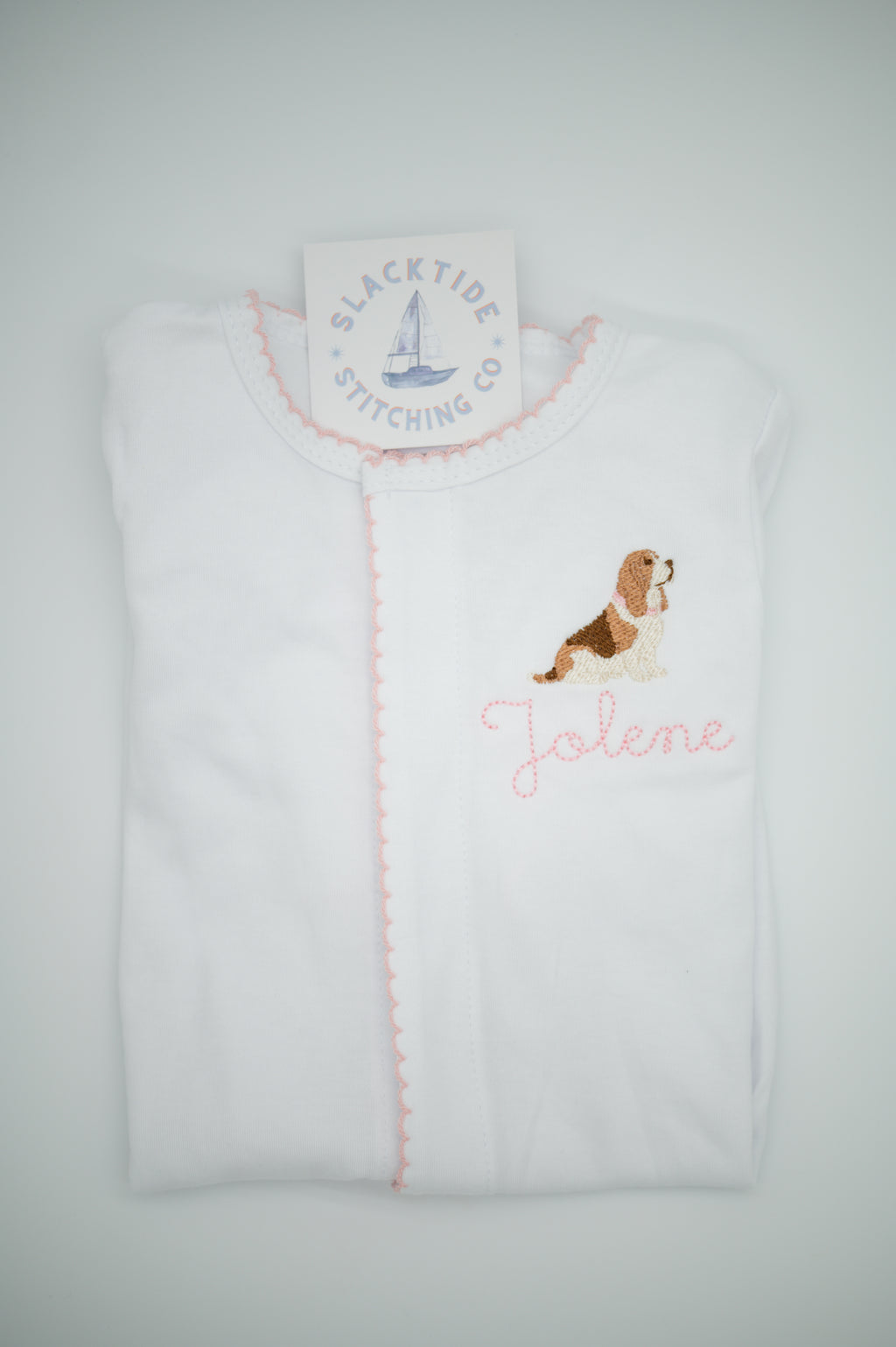 Organic Cotton Proper Footie — personalized example