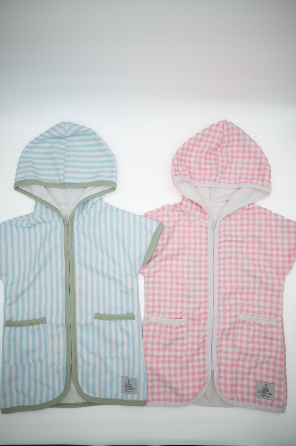 Zip-Up Coverup — Blue/Green