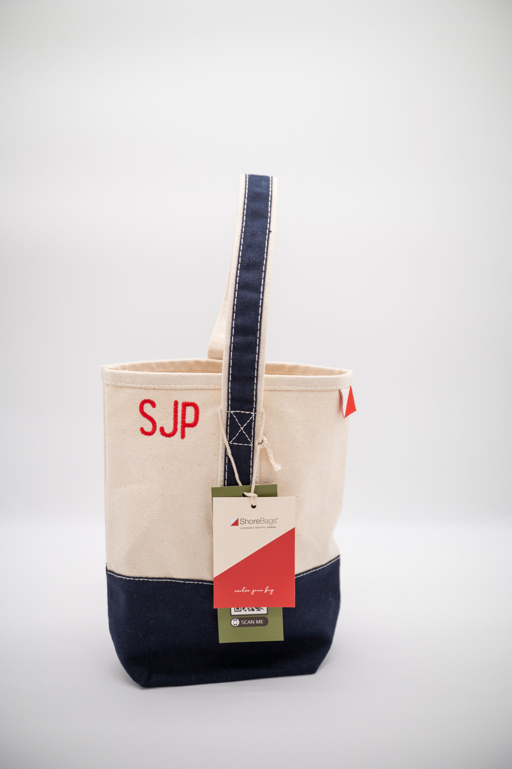 2- Bottle Canvas Wine Gift Host Bag — personalized example