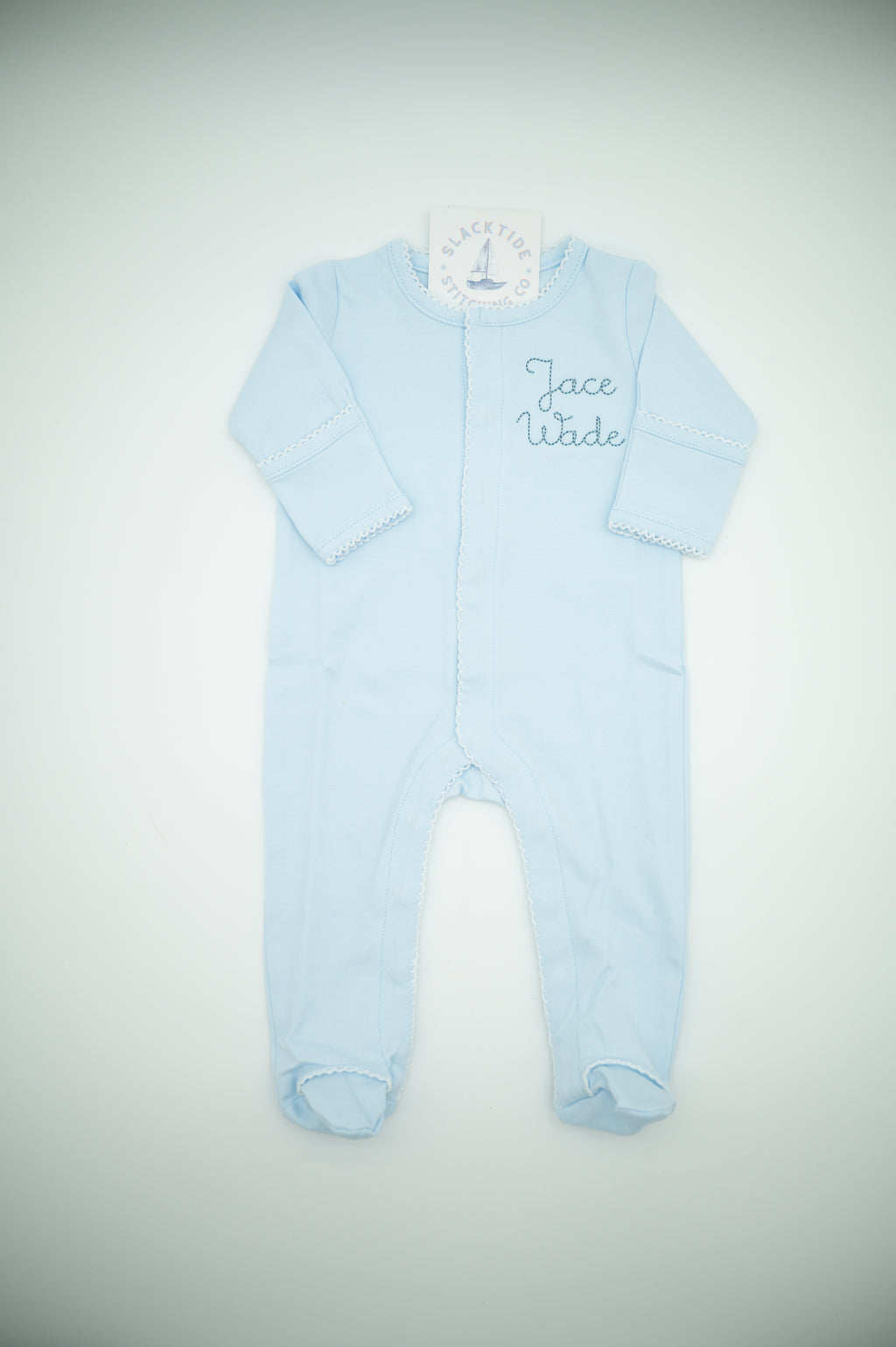 Organic Cotton Proper Footie — personalized example