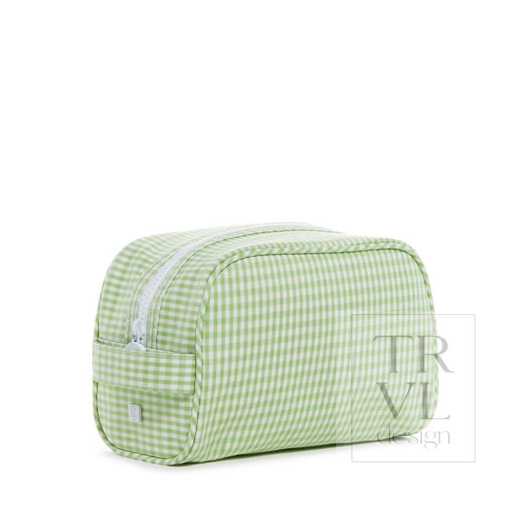 TRVL Stow It Dopp Bag - Gingham Leaf2