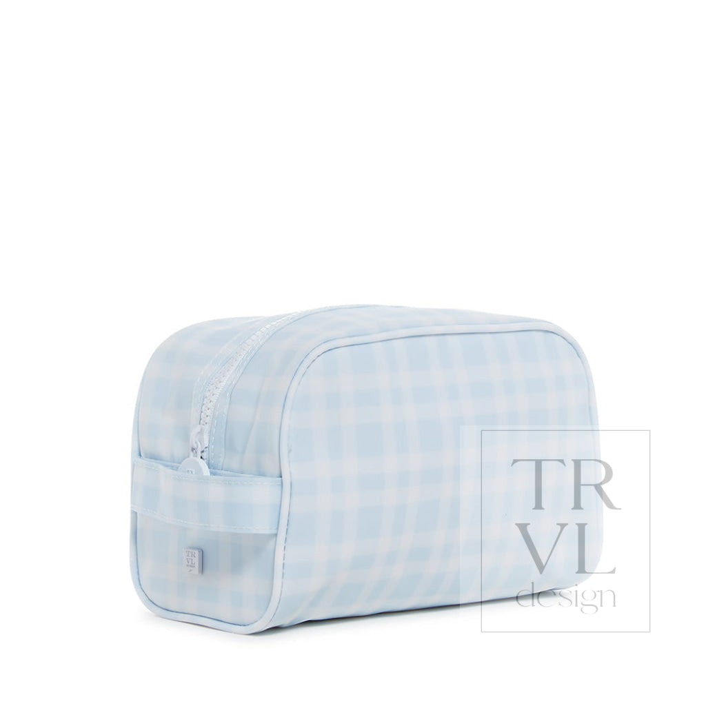 TRVL Stow It Dopp Bag - Pimlico Plaid Blue