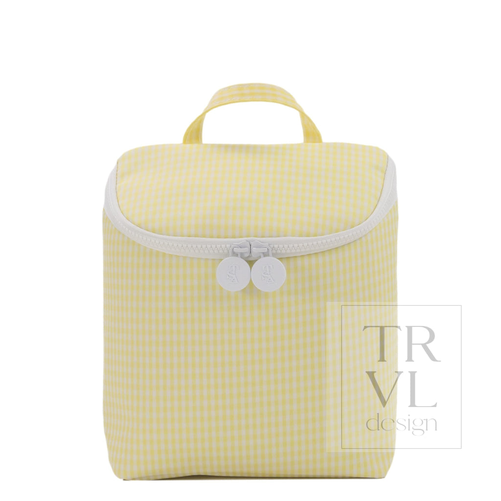 TRVL Take Away Insulated Lunch Bag - Gingham Buttercup