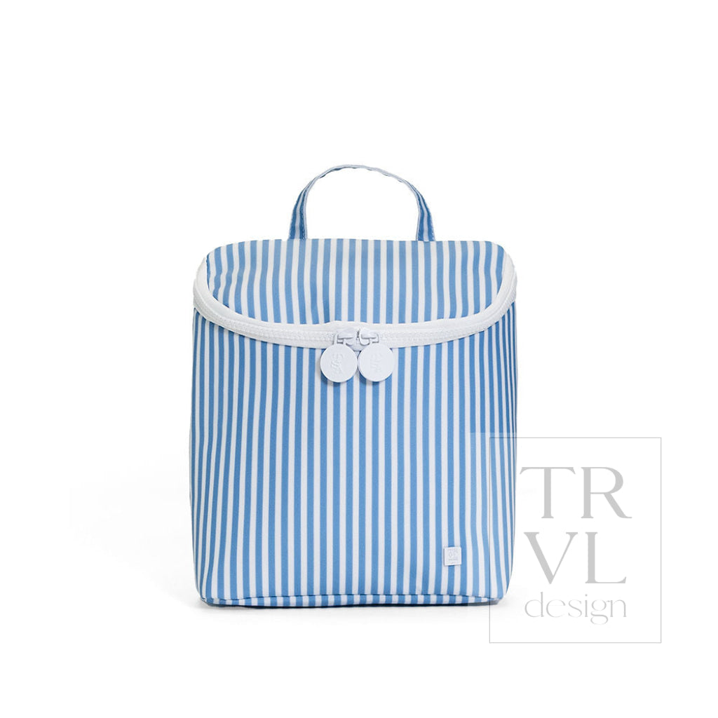 TRVL Take Away Insulated Lunch Bag - Pimlico Stripe Chambray