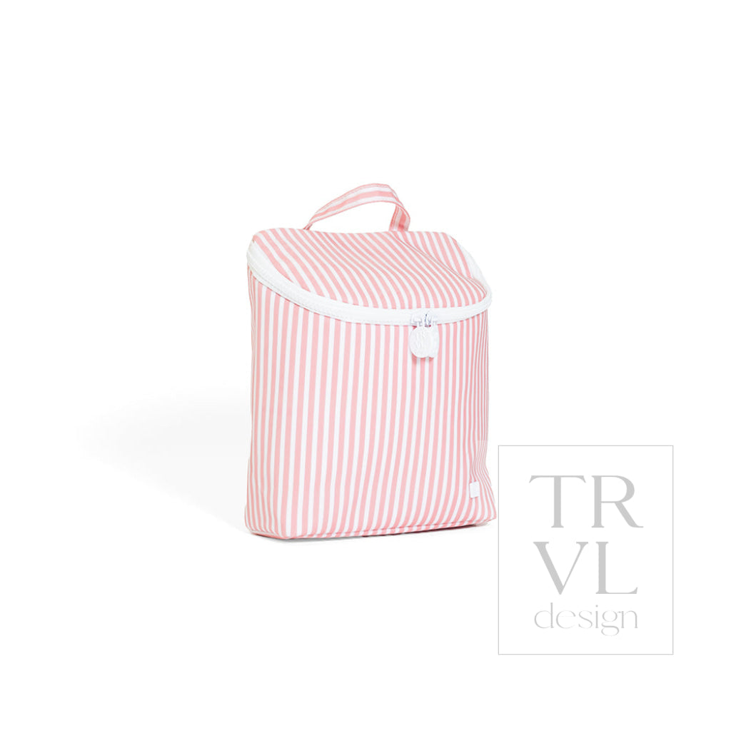 TRVL Take Away Insulated Lunch Bag - Pimlico Stripe Dusty Rose