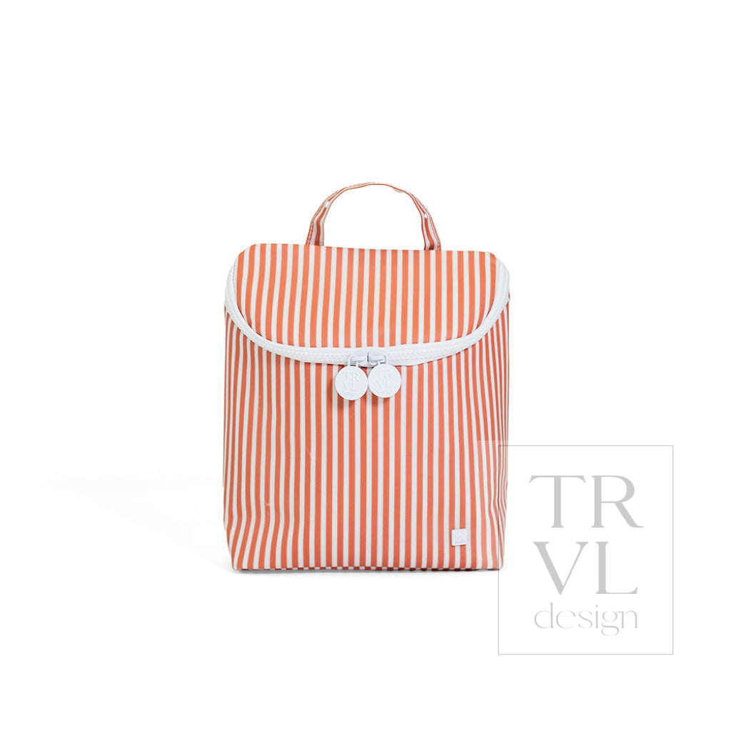 TRVL Take Away Insulated Lunch Bag - Pimlico Stripe Rust