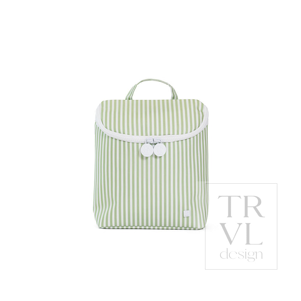 TRVL Take Away Insulated Lunch Bag - Pimlico Stripe Sage