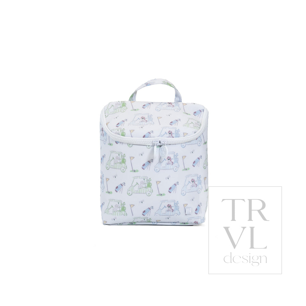 TRVL Take Away Insulated Lunch Bag - Putt Putt Blue
