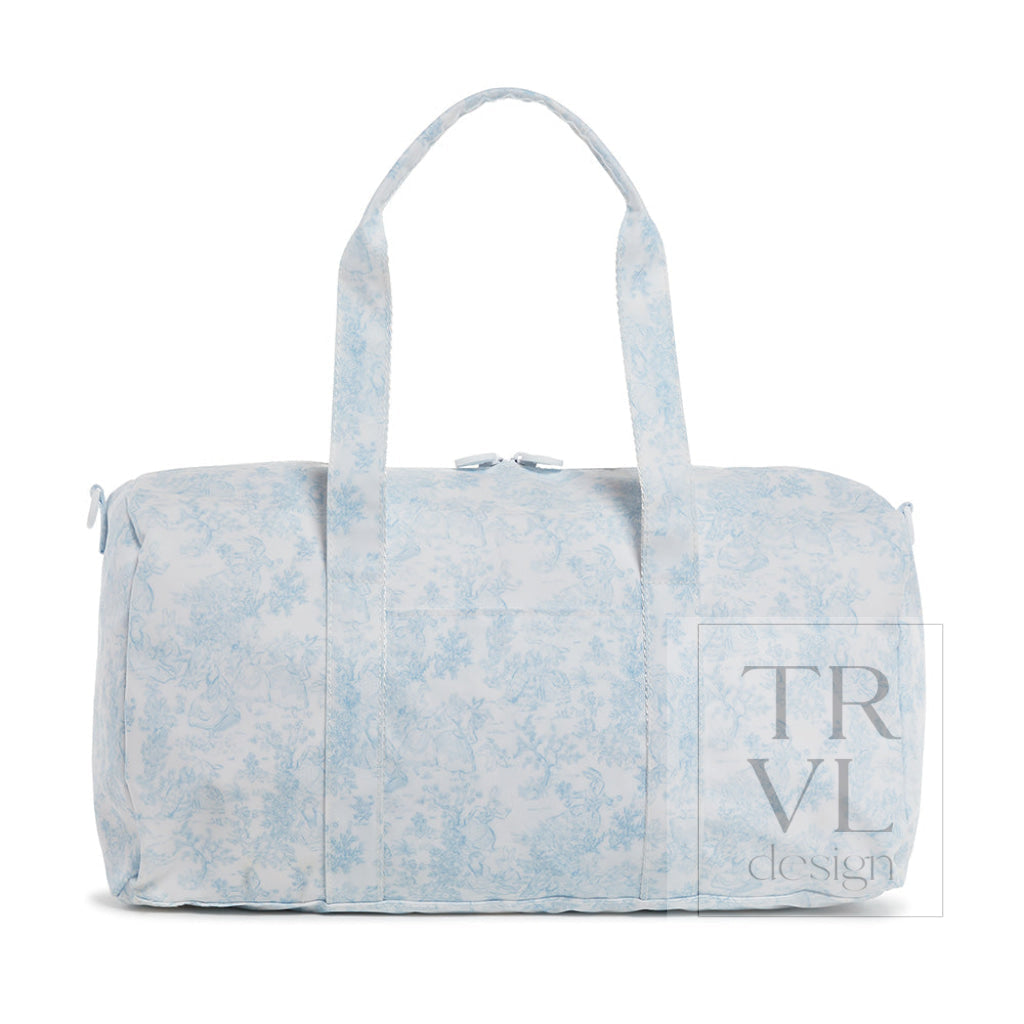 TRVL Weekender Duffel - Bunny Toile Blue