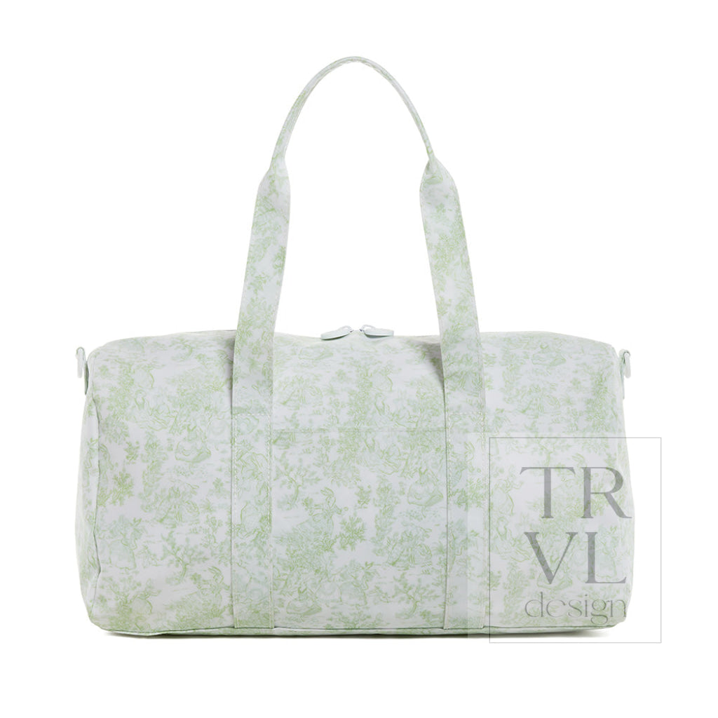 TRVL Weekender Duffel - Bunny Toile Green