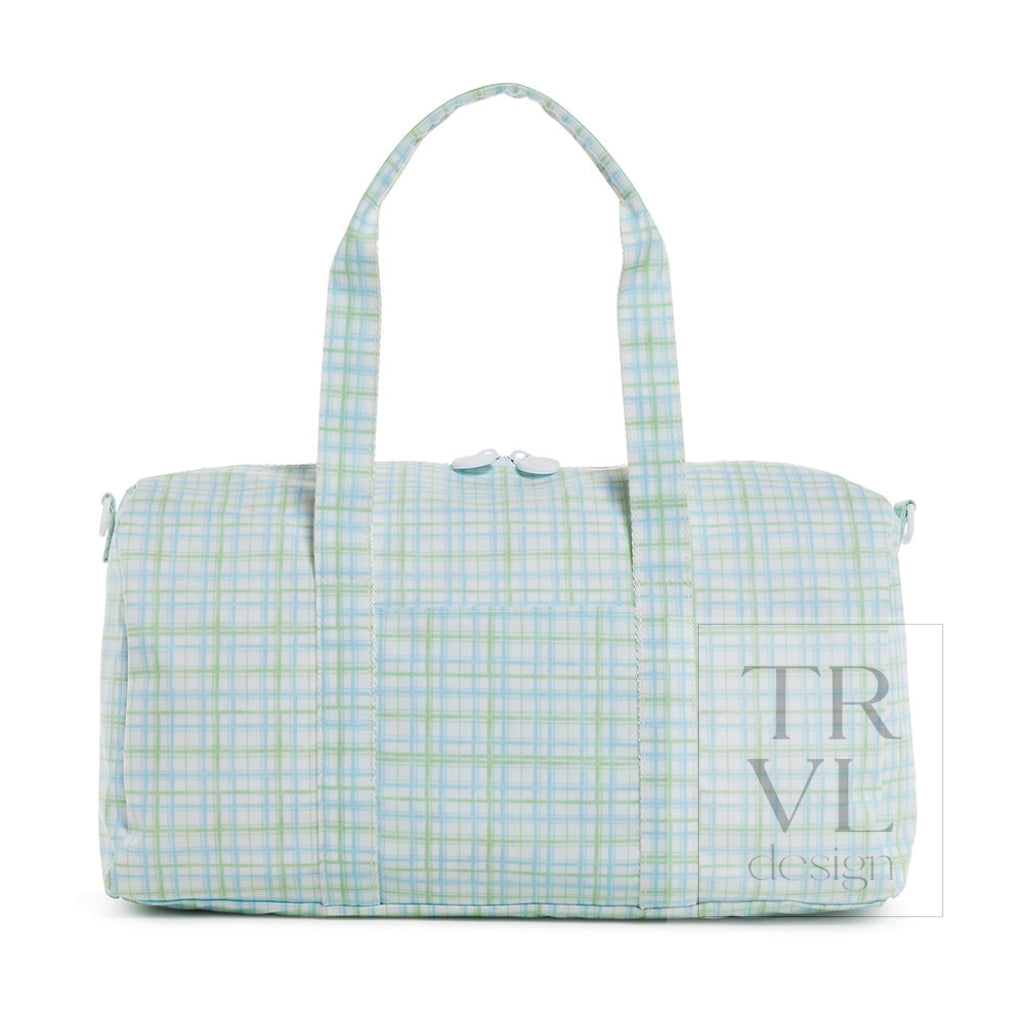 TRVL Weekender Duffel - Classic Plaid Green