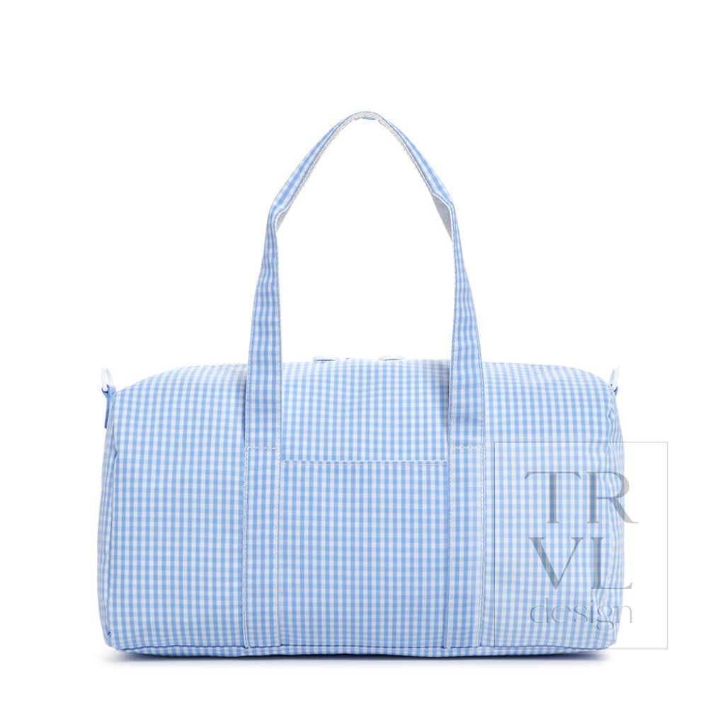 TRVL Weekender Duffel - Gingham Sky