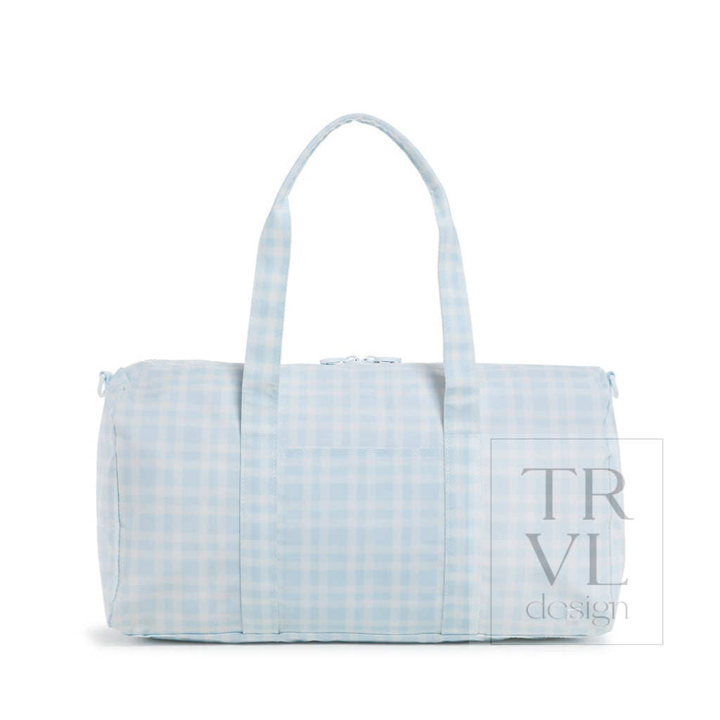 TRVL Weekender Duffel - Pimlico Plaid Blue