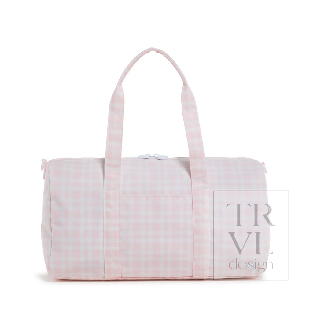 TRVL Weekender Duffel - Pimlico Plaid Pink