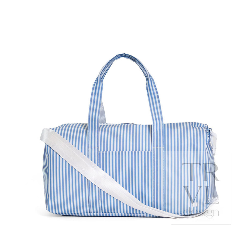 TRVL Weekender Duffel - Pimlico Stripe Chambray