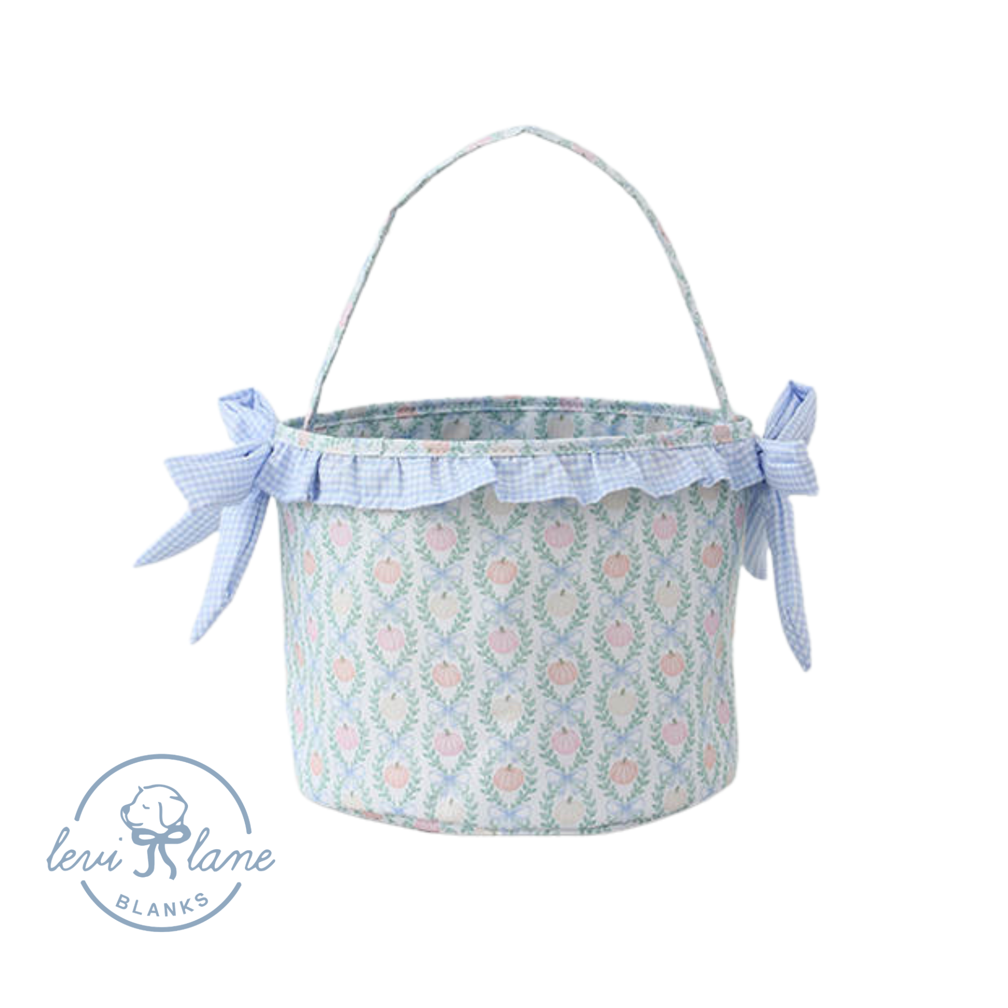 Halloween Boo Basket – Preorder — Blue Pumpkin Basket with Bow